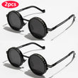 Load image into Gallery viewer, Polarized Round Sunglasses ND9 Adjustable Dimming Sun Glasses Men Women Retro Punk Men's Fishing Eyeglasses Outdoor Shades UV400