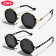 Load image into Gallery viewer, Polarized Round Sunglasses ND9 Adjustable Dimming Sun Glasses Men Women Retro Punk Men's Fishing Eyeglasses Outdoor Shades UV400